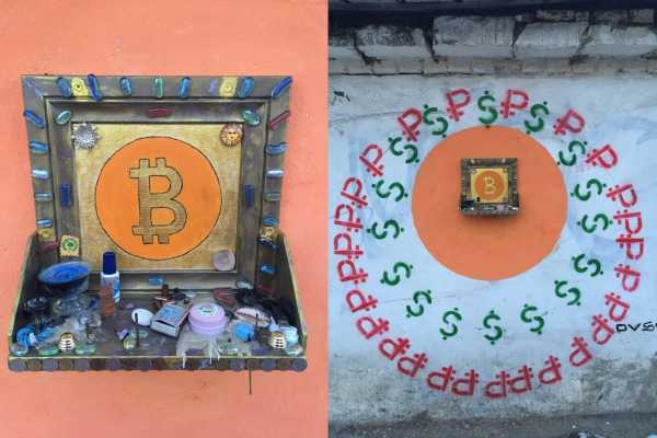 Thou Shalt Mine: Bitcoin Altar Appears on the Streets of Russian City