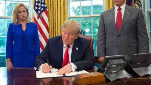 Trump signs executive order he says will keep immigrant families together