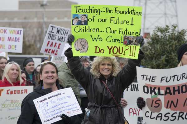 Oklahoma teachers went on strike. Nearly 100 of them are now running for office to unseat Republican lawmakers.