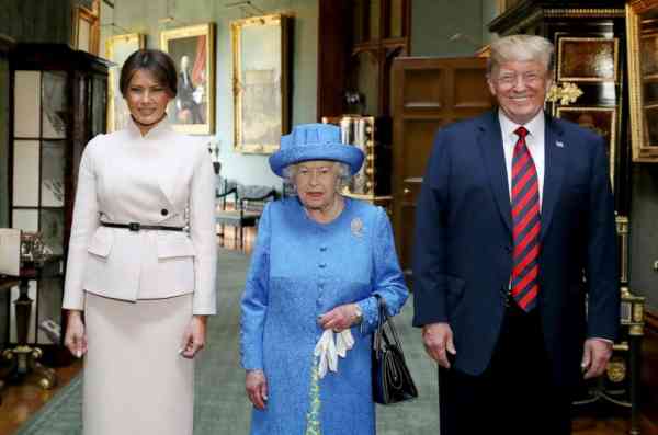Trumps get royal treatment at tea with Queen Elizabeth II