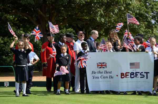 Melania Trump steps out in London for event with British schoolchildren