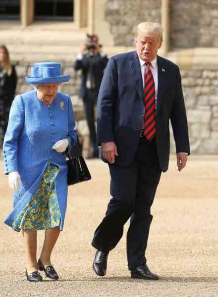 Trumps get royal treatment at tea with Queen Elizabeth II