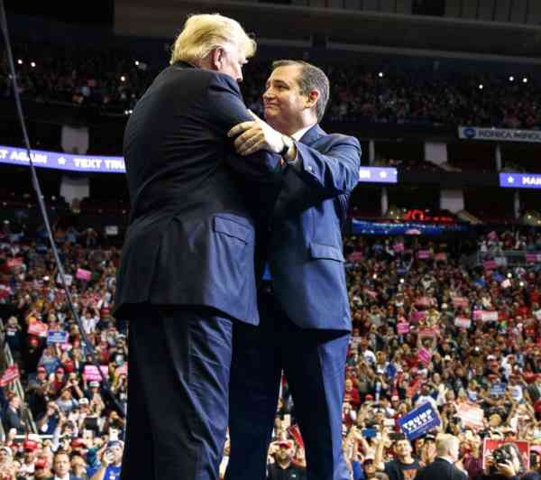 Trump hugs it out with Cruz in Houston: 'It got nasty! Then it ended'