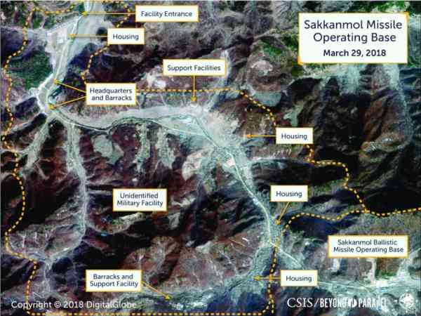 Satellite imagery shows North Korea keeps developing secret ballistic missile sites