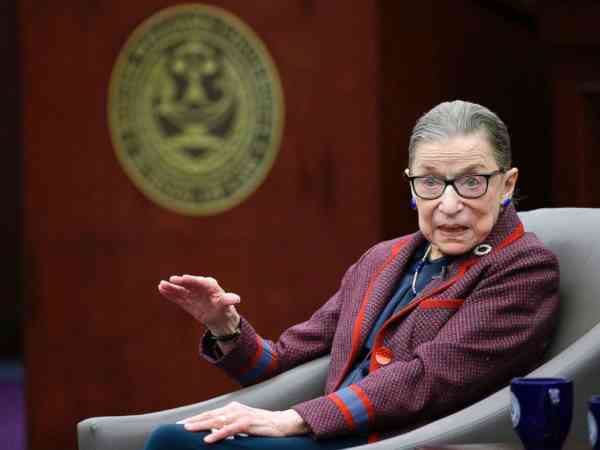 Justice Ruth Bader Ginsburg hails immigrants as debate rages over asylum seekers