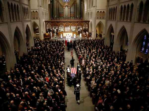 President George H.W. Bush laid to rest next to wife, daughter