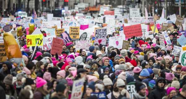 Women's March Movement Stages Protest in Washington DC Against Trump's Policies - Video